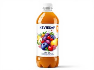 Fles fruitsap uit eigen boomgaard